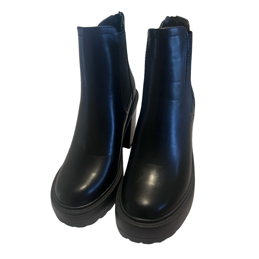JUSTFAB Rugged Ankle Boot - Black - Picture 5 of 9